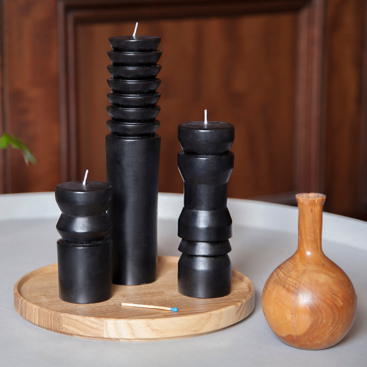 Totem Candle | Black Large