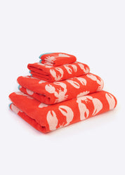 Anorak Lobster Organic Towel | Face Cloth