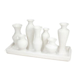 MBH Tray of Vases White