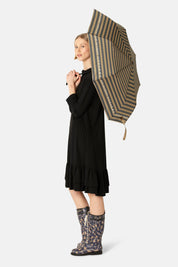 Ilsa Jacobsen Logo Umbrella | Mocca Ombre Blue