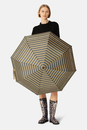 Ilsa Jacobsen Logo Umbrella | Mocca Ombre Blue