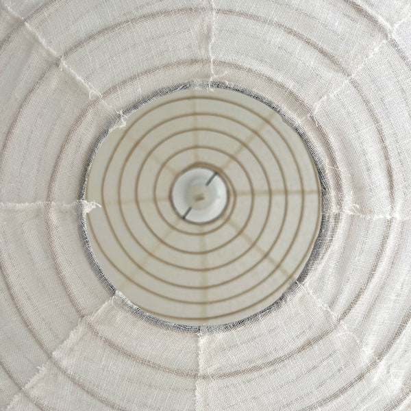 Parnell Linen Light Shades | White Round 60cm