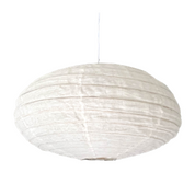 Parnell Linen Light Shades | White Oval 60cm