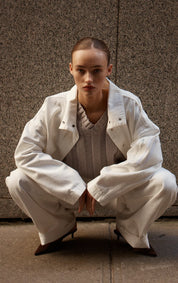 Dref by D Remy Denim Jacket | White