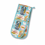 Sardines Double Oven Glove | Blue