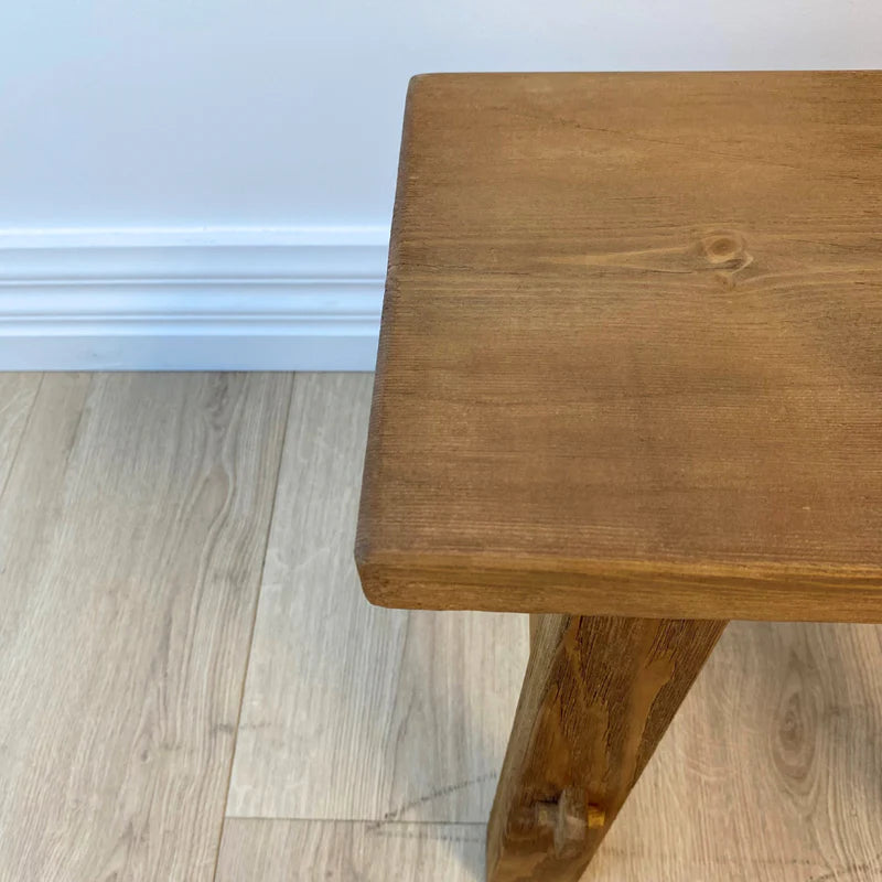 Capulet Reclaimed Wood Small Bench | Natural
