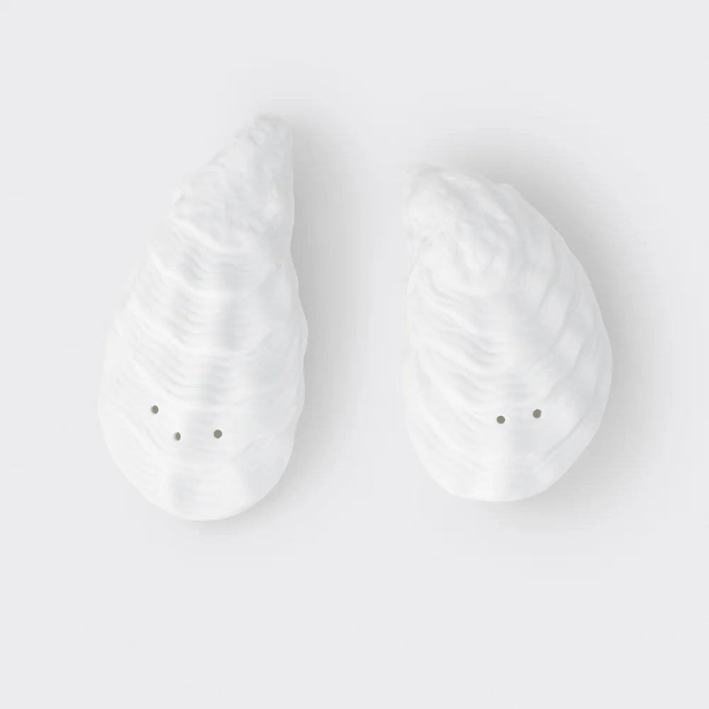 Rader Oyster Salt & Pepper Shaker Set | White