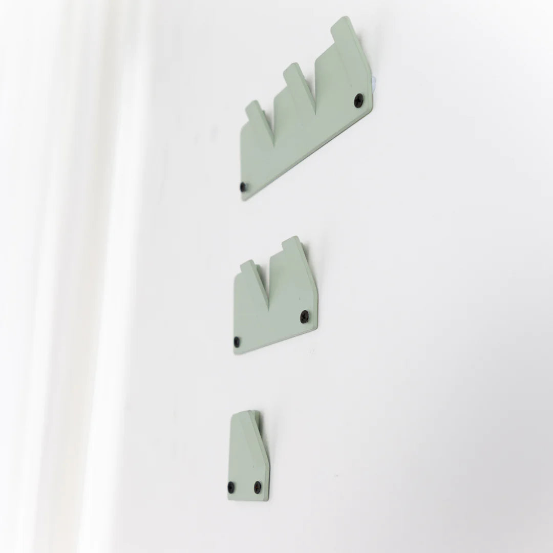 Afla Wall Hook Set Of 3 - Sage