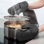 Zeal Steam Stop Waterproof Silicone Double Oven Glove | Stipe