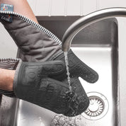 Zeal Steam Stop Waterproof Silicone Double Oven Glove | Stipe