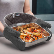 Zeal Steam Stop Waterproof Silicone Double Oven Glove | Stipe