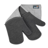 Zeal Steam Stop Waterproof Silicone Double Oven Glove | Stipe