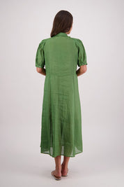 Briarwood Thelma Dress | Ramie Green