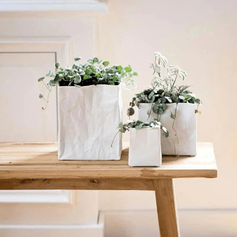 Livewire Porcelain Bag Vase | Medium