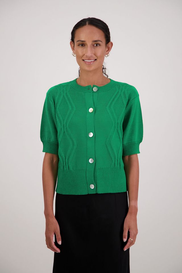 Briarwood French Cardigan | Emerald