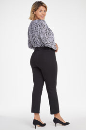 NYDJ Thigh Shaper Court Ankle Jean - Black Rinse