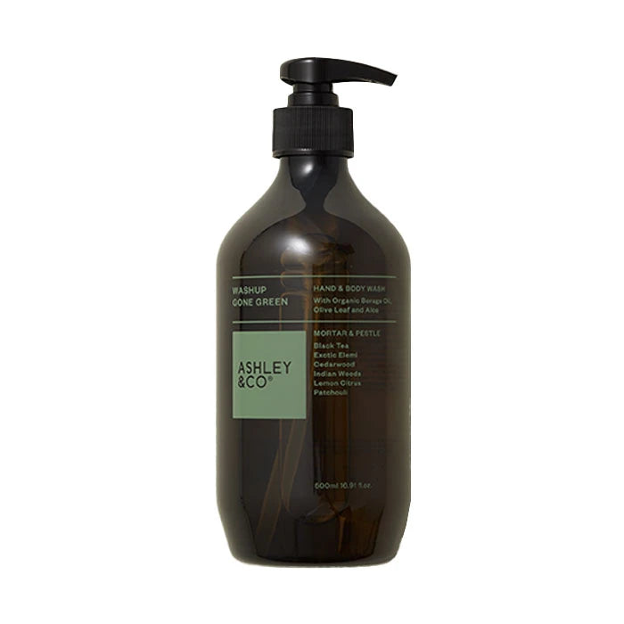 Ashley & Co Washup Gone Green Hand & Body Wash | Mortar & Pestle 500ml