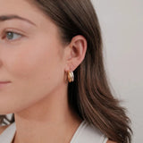 Zafino Luna Hoop | Gold Silver