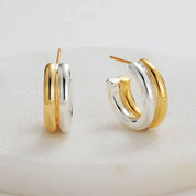 Zafino Luna Hoop | Gold Silver