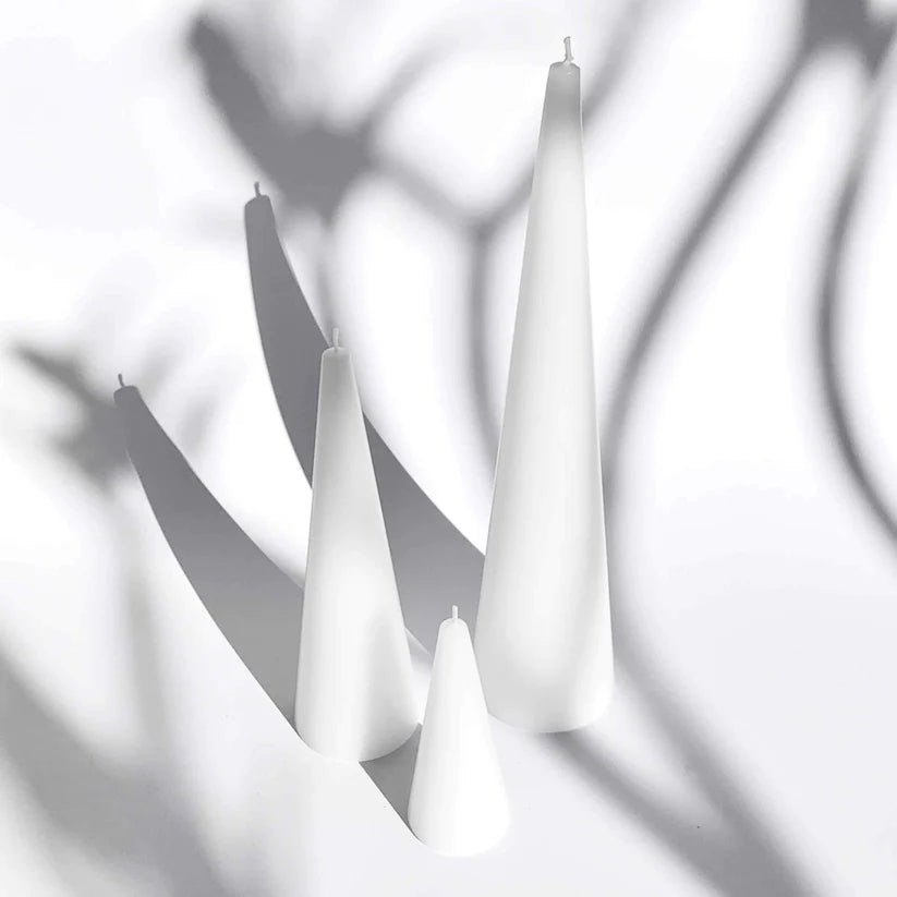 CK Cone Candles Pure White