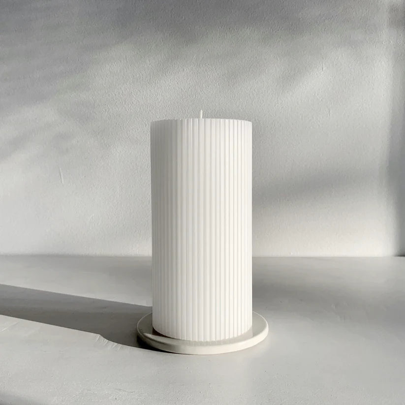 Ck Ripple Pillar White L (7.5x15 cm)