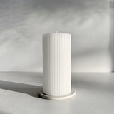 Ck Ripple Pillar White L (7.5x15 cm)