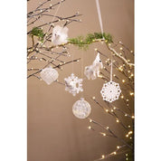 Maytime FELT Hanging White Bird Feather Tail