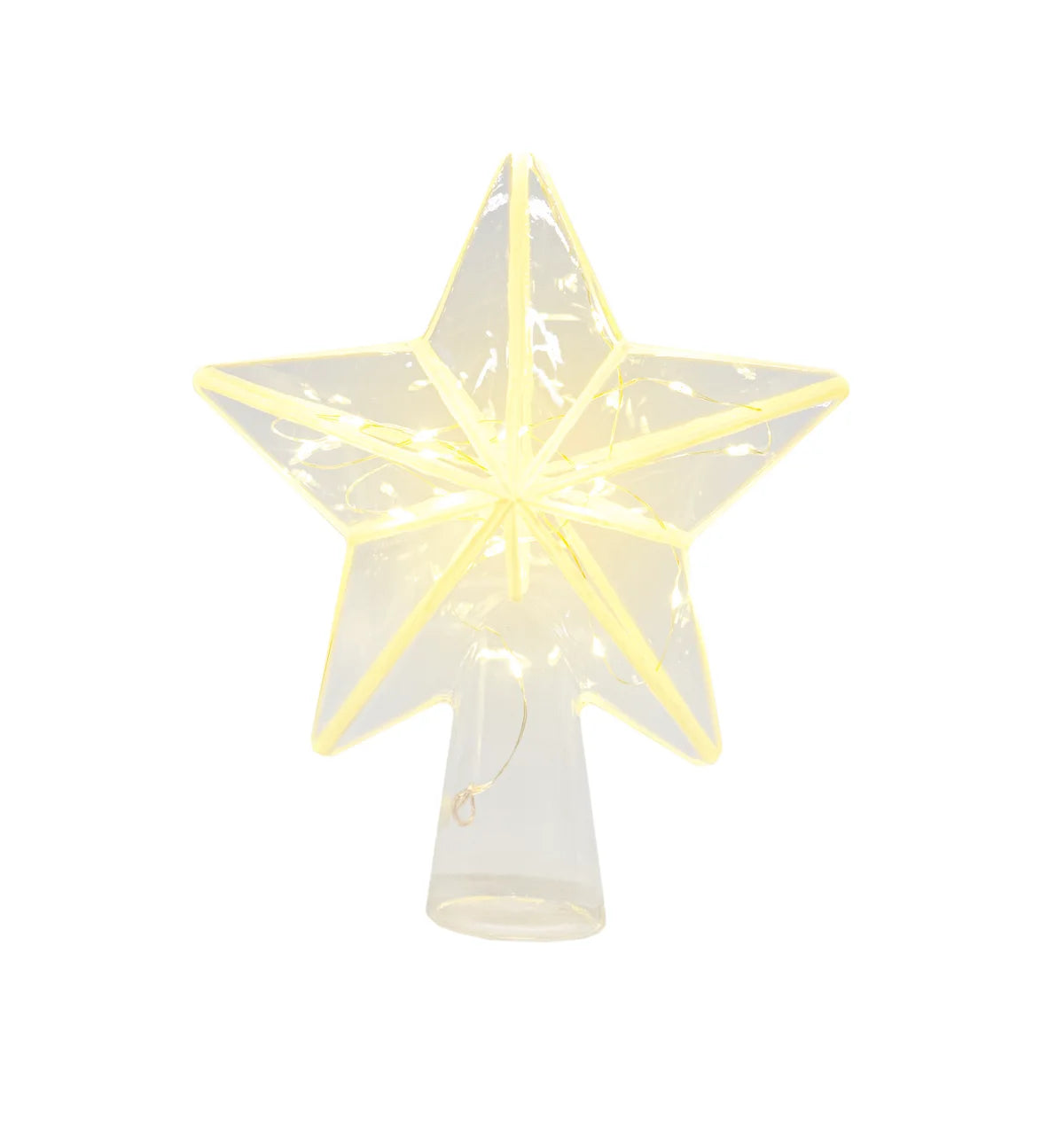 Maytime Sirius Agnes Christmas Tree Top | Clear White