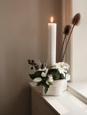 Broste Christmas Eco Calendar Candle | Pure White
