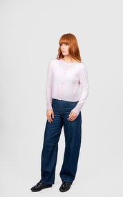 Bridge & Lord Marnie Cropped Cardigan | Pale Pink