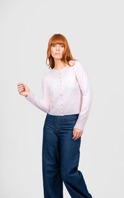 Bridge & Lord Marnie Cropped Cardigan | Pale Pink