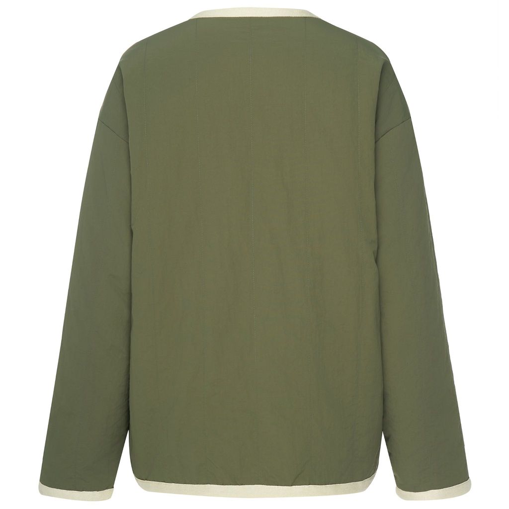 Moke Juniper Reversible Jacket | Olive Green Cream