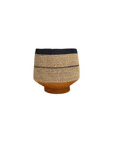 Kintu Aria Basket Mustard Base | Natural Crossed Lines