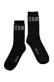 Zambesi Merino Socks | Black White