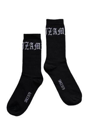 Zambesi Merino Socks | Black White