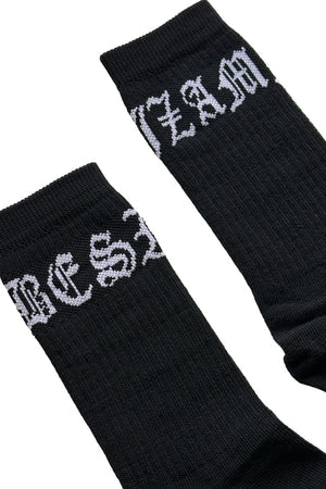 Zambesi Merino Socks | Black White