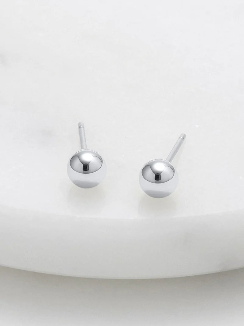 Zafino Ball Stud | Silver