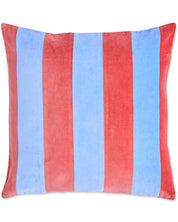 Kip & Co  Blue Robin Velvet Cushion | Blue Red