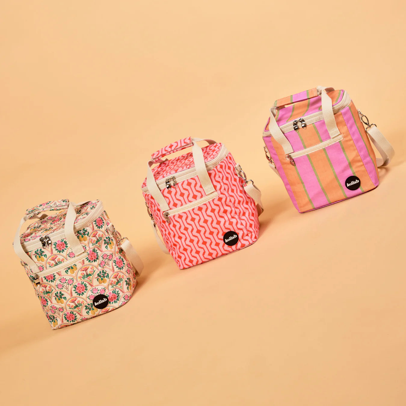 Kollab Mini Cooler Bag | Sunset Stripe
