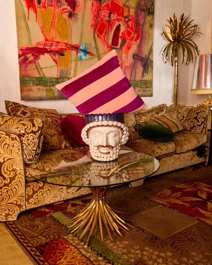 Kip & Co Velvet Cushion | Plum Jam