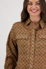 Briarwood Ripley Shirt | Camel Tile