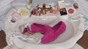 Tamara London Berlin Suede Loafer | Cerise
