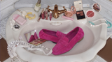 Tamara London Berlin Suede Loafer | Cerise