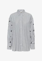 Karen By Simonsen Egoni Shirt | Ombre Blue Stripe