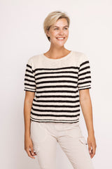 Zhrill Rasta Knit Top | Black Natural