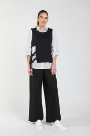 Obi Wool Bias Pants | Black