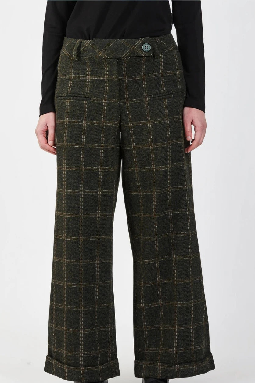 Obi Shamrock Wide Leg Pant | Olive