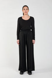 Obi Causeway Palazzo Pants | Black