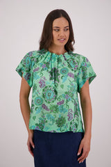 Briarwood Pia Top |  Green Floral