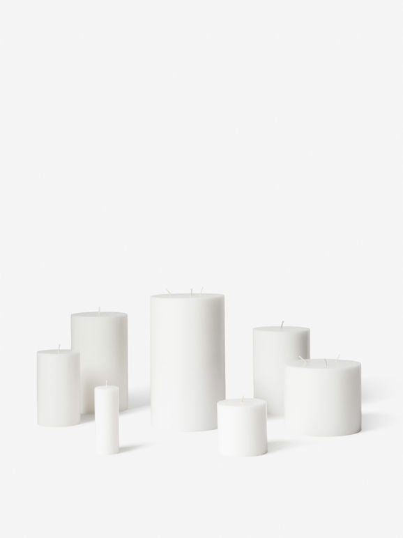 Citta Pillar Candle | White Medium
